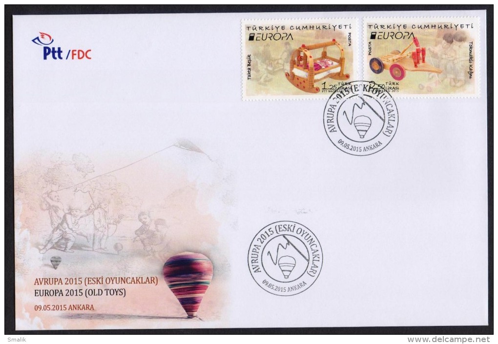 2015 TURKEY EUROPA TOYS, FDC Big First Day Cover - 2015