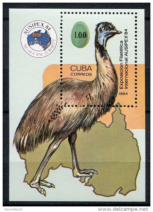 Cuba                  BF  84 **   Oiseaux/birds - Autruches
