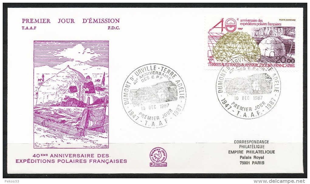 Franz.Gebiete I.d.Antarktis - Mi.Nr .     231       Gestempelt -     FDC - FDC