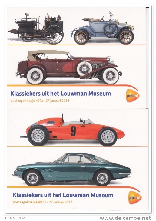 Nederland 2011, Postfris MNH, Folder 497, Classical Cars - Unused Stamps