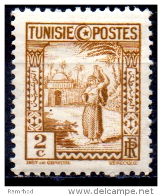 TUNISIA 1931 Arab Woman -  2c  - Brown  MH - Neufs