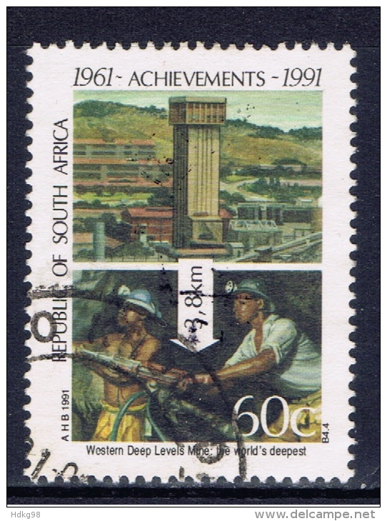 RSA+ Südafrika 1991 Mi 821 825 827 830 Goldmine - Used Stamps