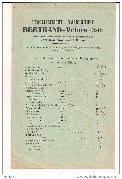 Apiculture Apiculteurs Abeilles Miel Ruches 4 Catalogues Et Tarifs Français Et Américains Env 1918 - Material Y Accesorios