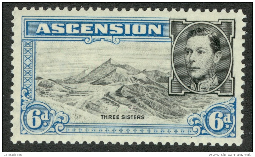 ASCENSION. 1938. SG #43 (CV £13,0)*. - Ascension