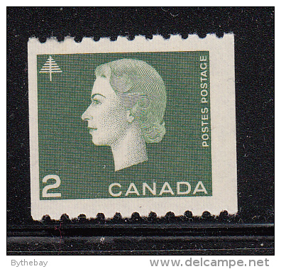 Canada MH Scott #406 2c Elizabeth II Cameo Issue Coil Single - Neufs