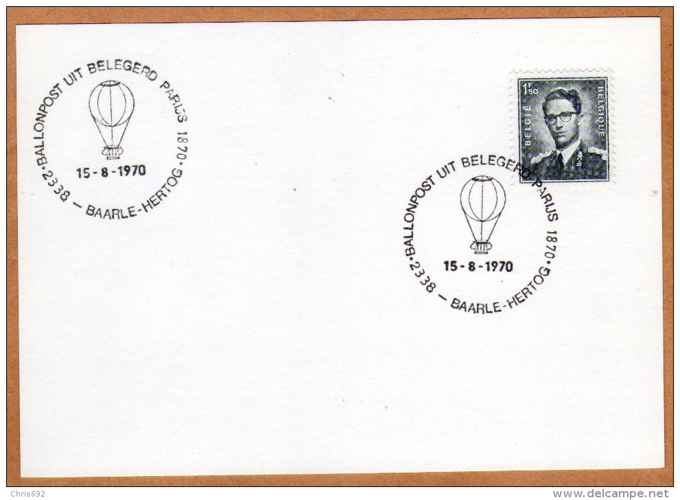 Document 924 Lunettes Ballonpost Uit Belegerd Parijs Baarle-Hertog - 1953-1972 Brillen