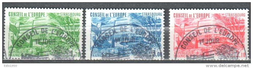 France 1984 Council Of Europe Service Michel 34-36  - Used - Used