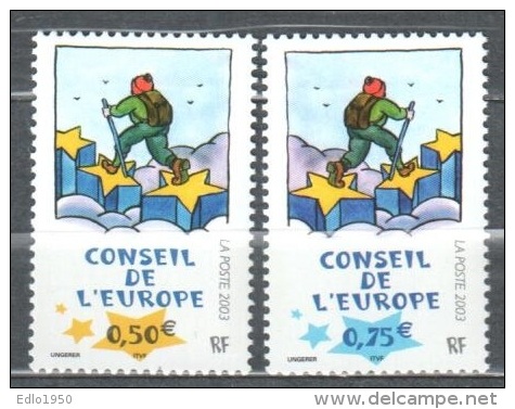 France 2003 Council Of Europe Service Michel 59-60 - MNH(**) - Ungebraucht