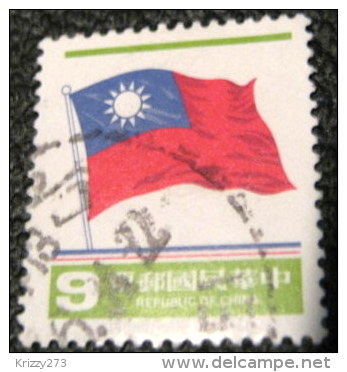 Taiwan 1981 National Flag $9 - Used - Gebraucht