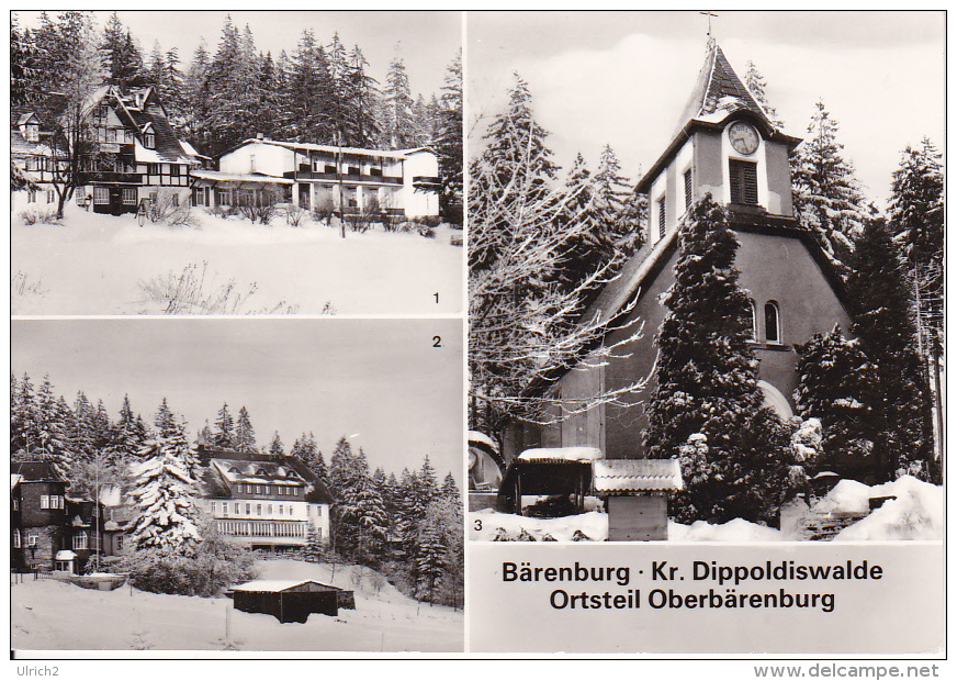 AK Bärenburg - Kr. Dippoldiswalde - Ortsteil Oberbärenburg - Mehrbildkarte - 1982 (16994) - Dippoldiswalde