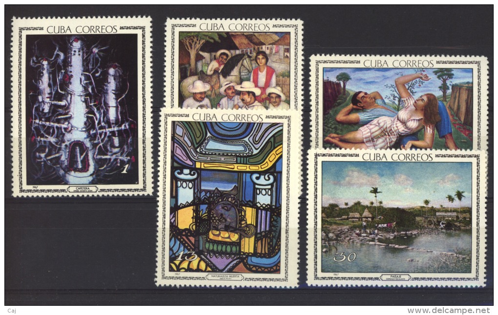 00566  -  Cuba   Yv  1086-90  ** - Neufs