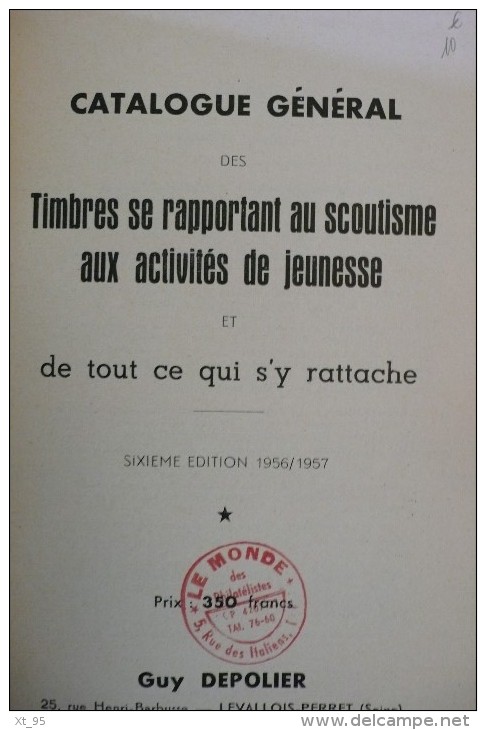 Timbres Et Scoutisme - 1956-57 - 64 Pages - Port 2.50 Euros - Andere & Zonder Classificatie