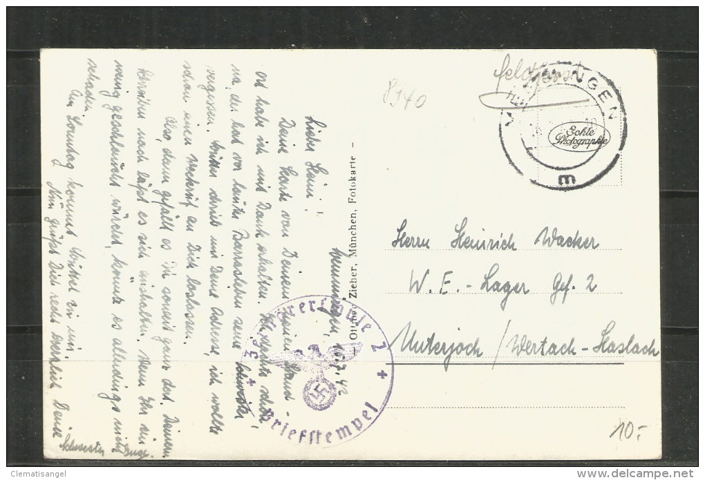 483b * MEMMINGEN * IN VIER ANSICHTEN * FELDPOSTKARTE INS WE LAGER UNTERJOCH 1942 **!! - Memmingen