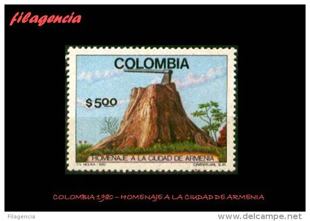 AMERICA. COLOMBIA MINT. 1980 HOMENAJE A LA CIUDAD DE ARMENIA - Colombia