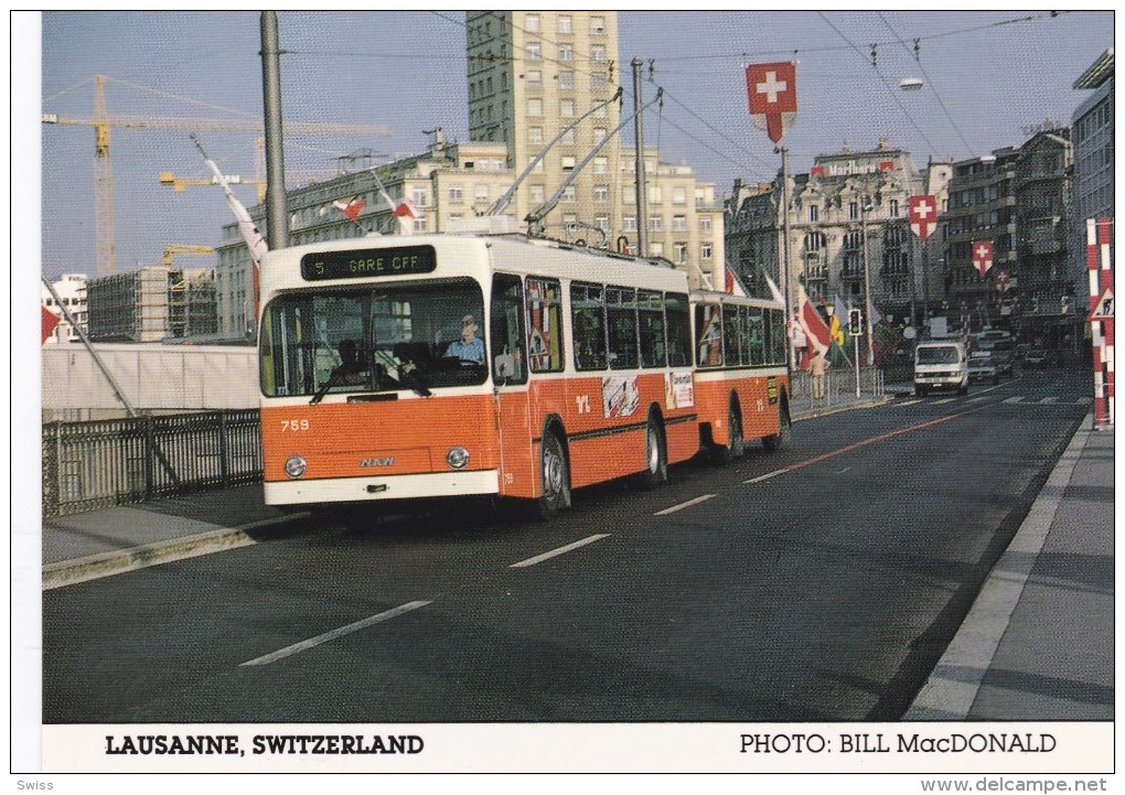 AUTOBUS  BUS  COACH  TROLLYBUS  LAUSANNE - Lausanne