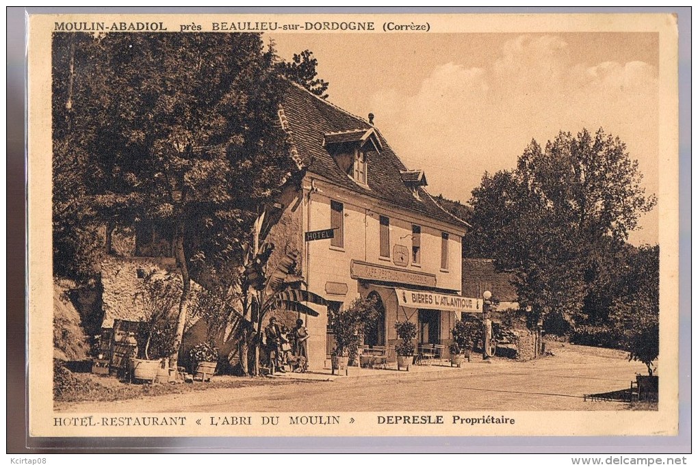 MOULIN - ABADIOL . Hôtel - Restaurant . '' L'Abri Du Moulin'' Depresle Propriétaire . - Altri & Non Classificati