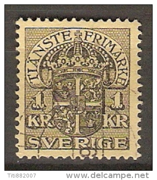 SUEDE  /  SVERIGE.    Service / Frimarke.   1910.   Y&T N° 30 Oblitéré - Service