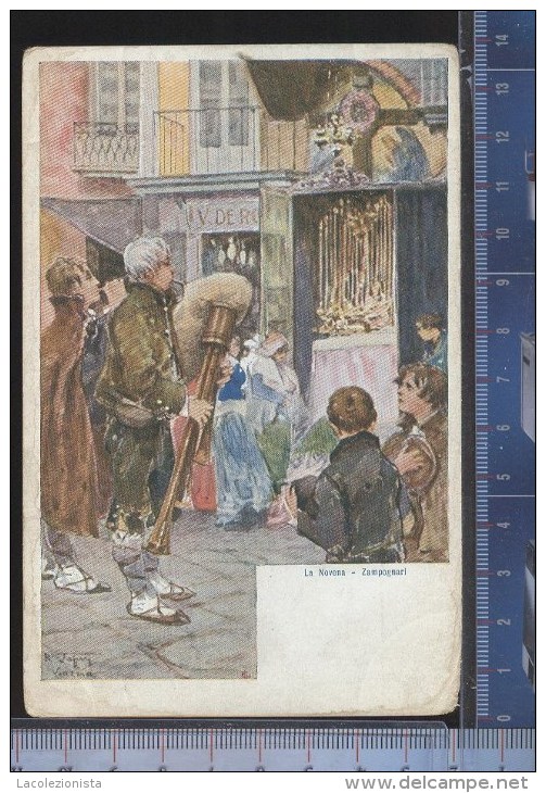 A  338/646 CPA CARTOLINA POSTALE 1920 VENEZIA LA NOVENA ZAMPOGNARI ARTISTICA - Venezia