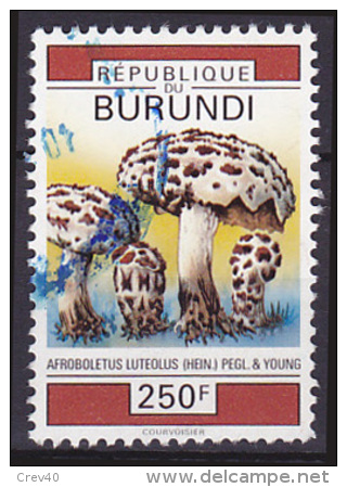 Timbre Oblitéré N° 979(Yvert) Burundi 1992 - Champignons - Oblitérés