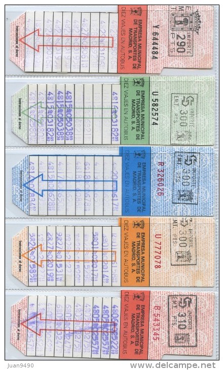 IMPRESIONANTE LOTE DE 20 TARJETAS RESISTIVAS DE MADRID (ESPAÑA) // AÑOS 80 // VER EXPLICACION - Europe