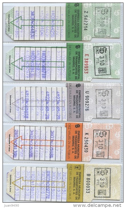 IMPRESIONANTE LOTE DE 20 TARJETAS RESISTIVAS DE MADRID (ESPAÑA) // AÑOS 80 // VER EXPLICACION - Europe