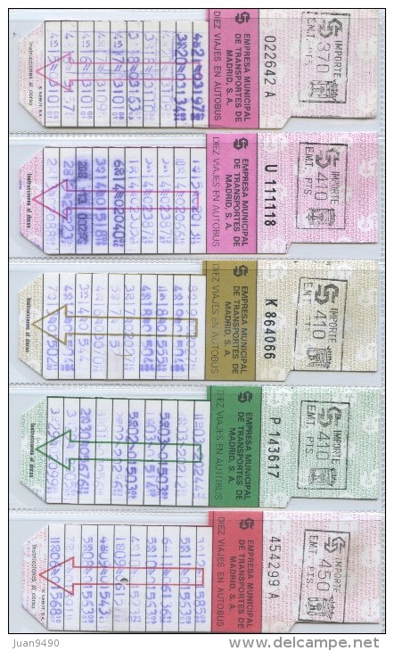 IMPRESIONANTE LOTE DE 20 TARJETAS RESISTIVAS DE MADRID (ESPAÑA) // AÑOS 80 // VER EXPLICACION - Europa