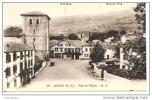 38. ASCAIN. PLACE DE L' EGLISE. - Ascain