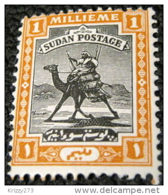 Sudan 1921 Arab Postman 1m - Mint - Soudan (...-1951)