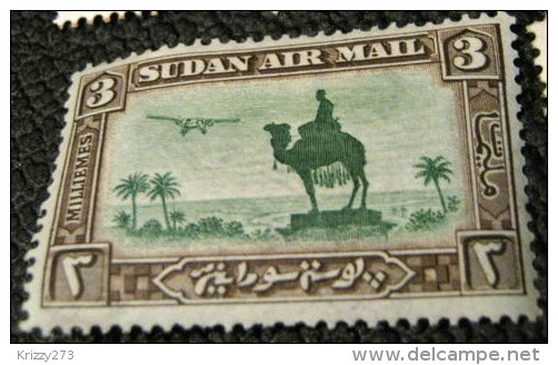 Sudan 1931 Air Mail Statue Of General Gordon 3m - Mint - Soudan (...-1951)