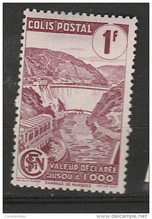 FRANCE N°  216A COLIS POSTAL 1F LIE DE VIN BARRAGE DE MAREGES NEUF AVEC CHARNIERE - Neufs