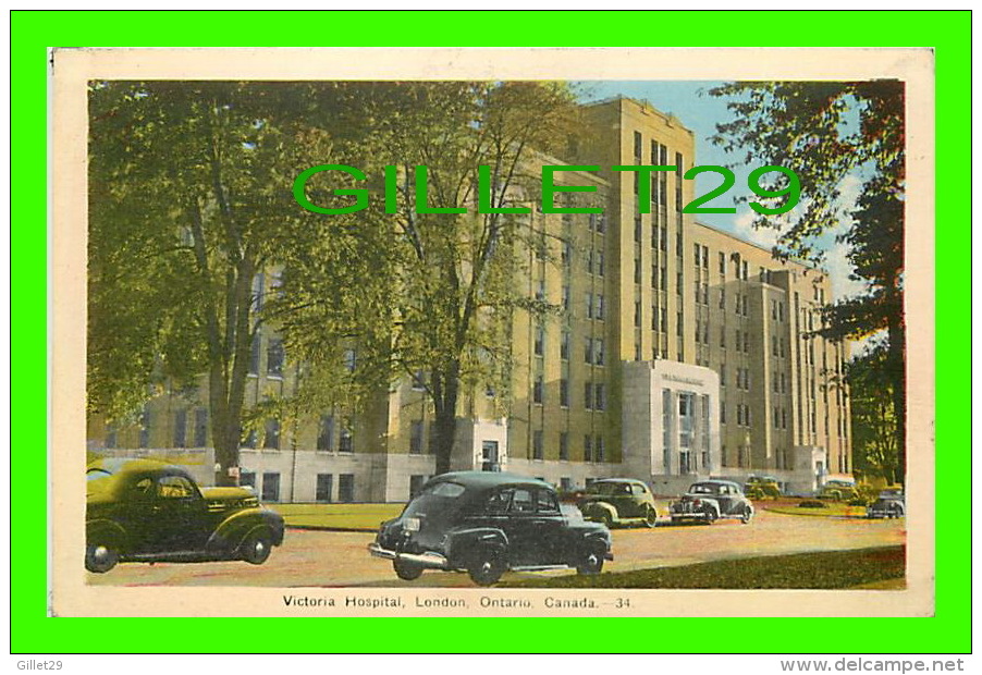 LONDON, ONTARIO - VICTORIA HOSPITAL - PECO - ANIMATED WITH OLD CARS - - Londen