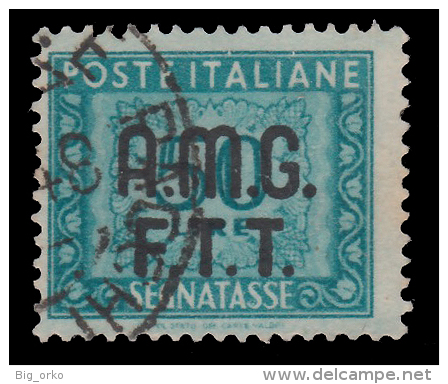 Italia – Trieste Zona A (AMG FTT): SEGNATASSE - Lire 50 Verde Azzurro - 1947/49 - Postage Due