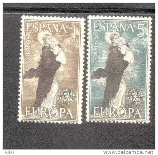 CEPT Im Ornament Spanien 1411 - 12 ** Postfrisch MNH - 1963