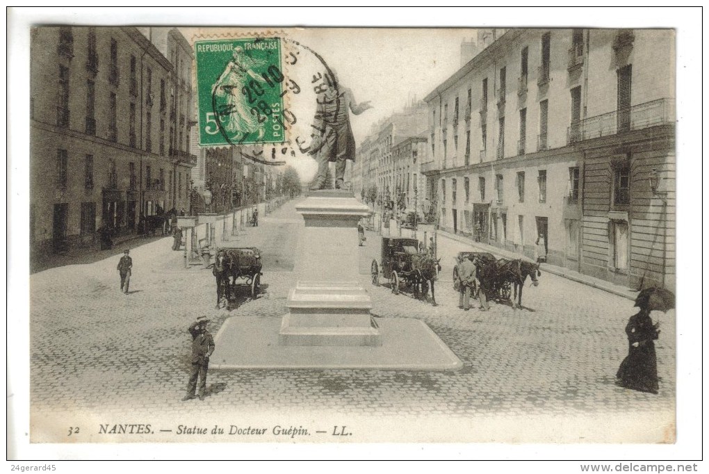 CPA NANTES (Loire Atlantique) - Statue Du Docteur Guépin - Nantes