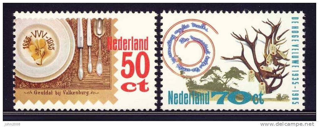 Niederlande / Netherlands 1985 : Mi 1264/1265 *** - Tourismus / Tourism - Nuevos