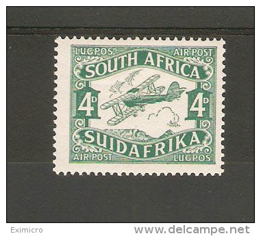 SOUTH AFRICA 1929 AIR 4d SG 40 LIGHTLY MOUNTED MINT Cat £6 - Unused Stamps