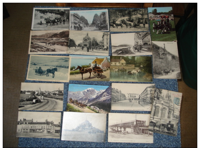 Lot De 37 Cpa .dont ..1 Carte Photo Et 2 Semi-modernes Cartes Postales Attelage De Chevaux ...voir Details - 5 - 99 Cartes