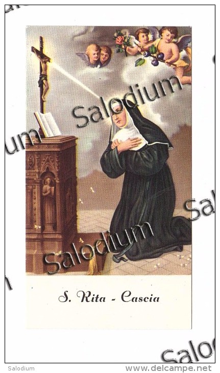 S. RITA DA CASCIA  - Santino - Holy Card - Santini