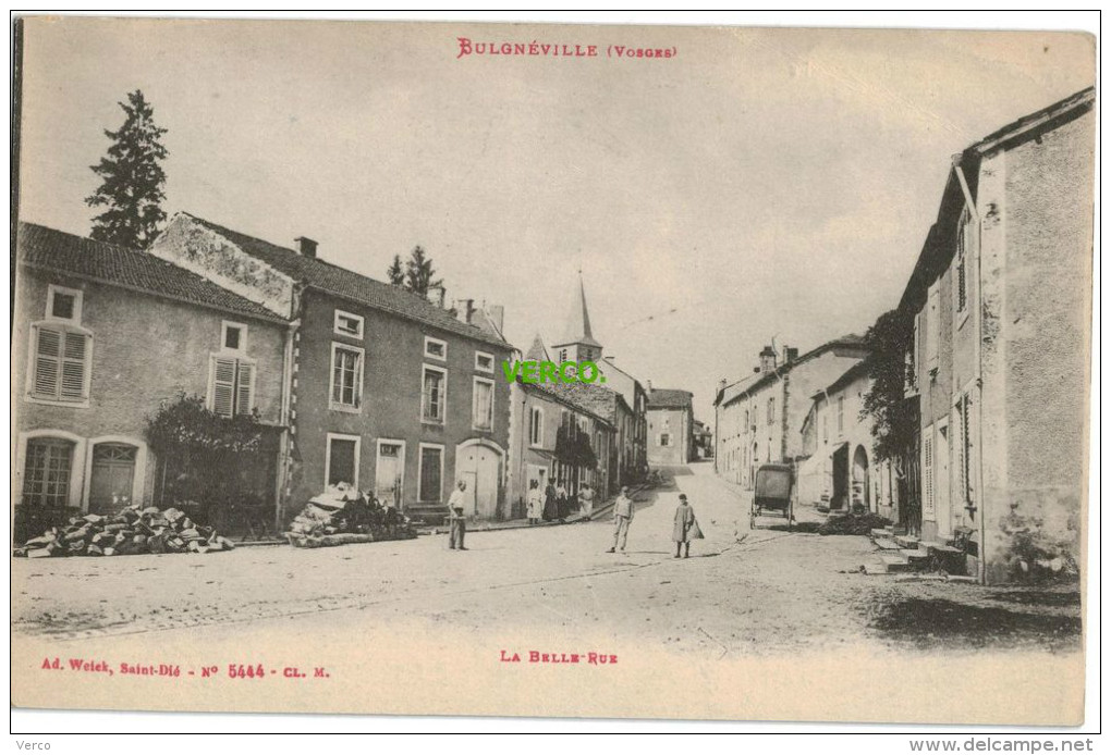 Carte Postale Ancienne De BULGNEVILLE – LA BELLE RUE - Bulgneville