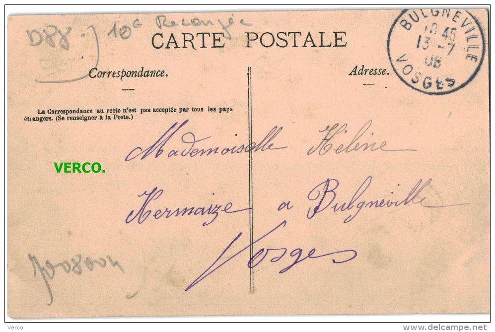Carte Postale Ancienne De BULGNEVILLE – VUE GENERALE COTE EST - Bulgneville