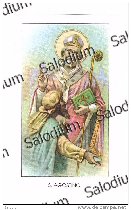 S. AGOSTINO - Santino - Holy Card - Images Religieuses