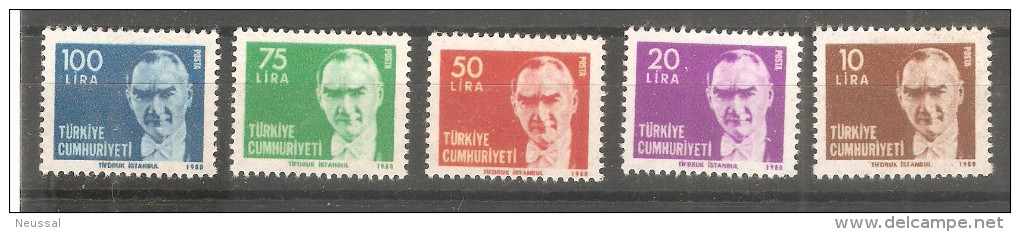 Serie Nº 2302/6  Turquia - Unused Stamps