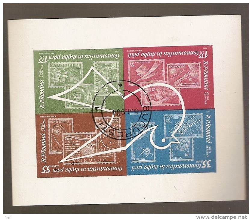 Romania  &  Navegação Cósmica 1962 ( 54) - Otros & Sin Clasificación