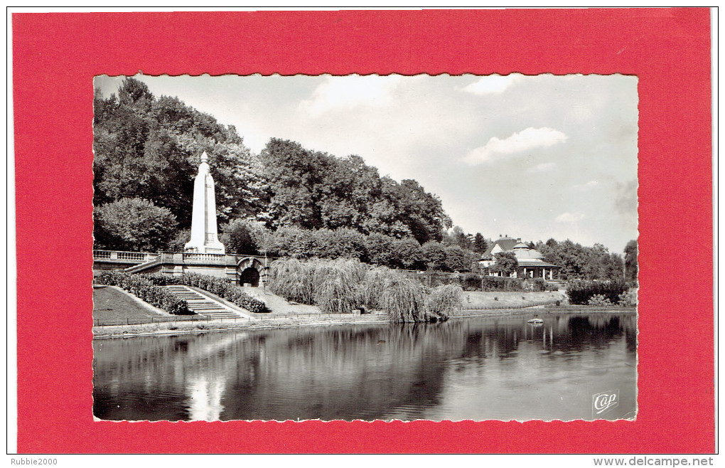 LONGWY BAS 1955 ETANG DU PARC DES RECOLLETS CARTE EN BON ETAT - Longwy