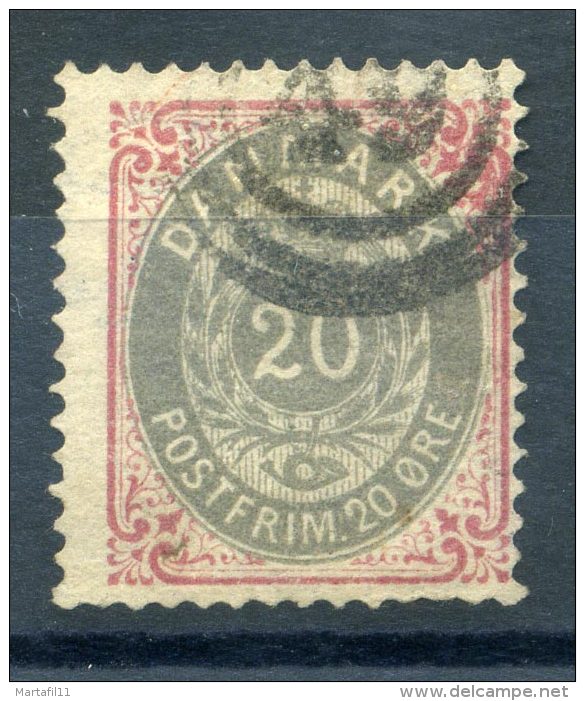 1875 DANIMARCA NUMERO 31 USATO - Usati