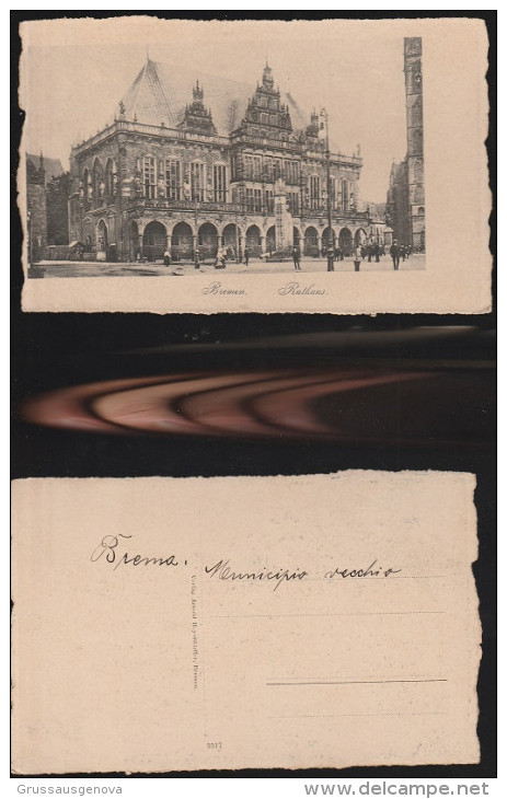 965) BREMEN RATHAUS  NON VIAGGIATA MA 1910/20 MOLTO BELLA - Altri & Non Classificati