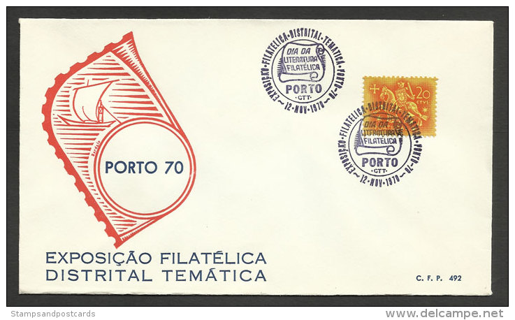 Portugal Cachet Commémoratif  Expo Philatelique 1970 Porto Event Postmark Philatelic Expo - Flammes & Oblitérations