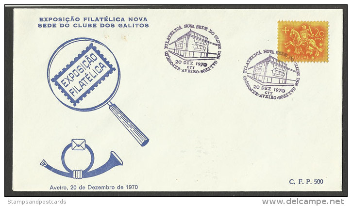 Portugal Cachet Commémoratif  Expo Philatelique 1970 Aveiro Galitos Event Postmark Philatelic Expo - Flammes & Oblitérations