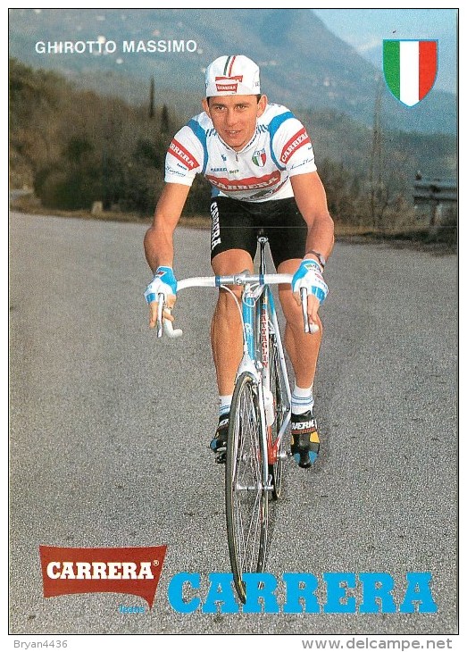 Tour De France - Cyclisme - ** GHIROTTO Massimo-Team CARRERA - Italie ** - Carte Photo Collector - TB - Cycling