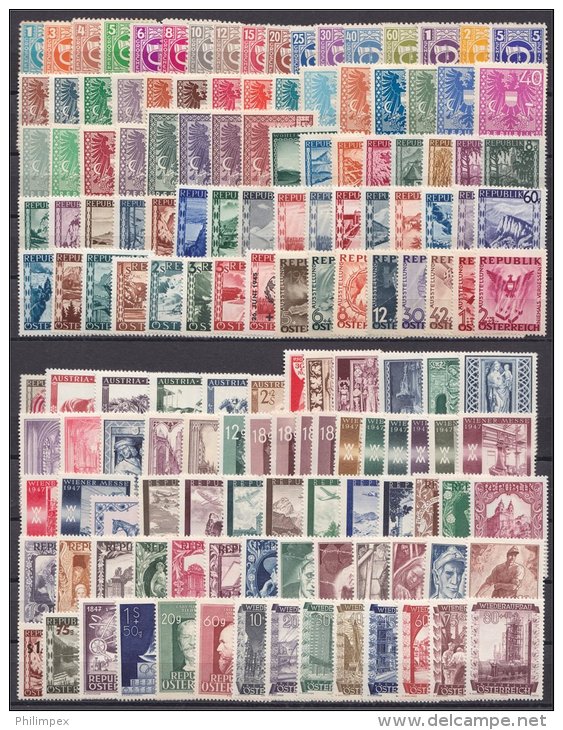 AUSTRIA, SUPERB LOT MNH SET MOSTLY COMPLETE SETS! - Sammlungen